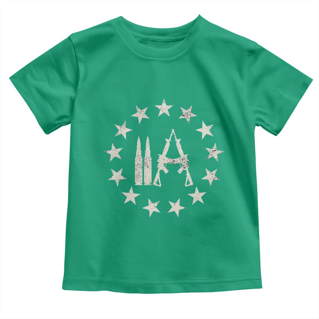 2nd Amendment AR15 Bullet Stars Patriotic Gun Rights Toddler T Shirt - Wonder Print Shop