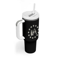 2nd Amendment AR15 Bullet Stars Patriotic Gun Rights Tumbler With Handle - Wonder Print Shop