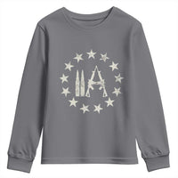 2nd Amendment AR15 Bullet Stars Patriotic Gun Rights Youth Sweatshirt - Wonder Print Shop