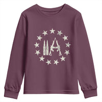 2nd Amendment AR15 Bullet Stars Patriotic Gun Rights Youth Sweatshirt - Wonder Print Shop