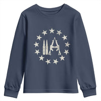 2nd Amendment AR15 Bullet Stars Patriotic Gun Rights Youth Sweatshirt - Wonder Print Shop