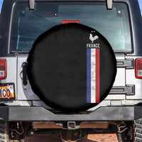 France Football Coq Soccer Throwback Jersey Style Spare Tire Cover Vintage French Flag