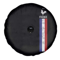 France Football Coq Soccer Throwback Jersey Style Spare Tire Cover Vintage French Flag