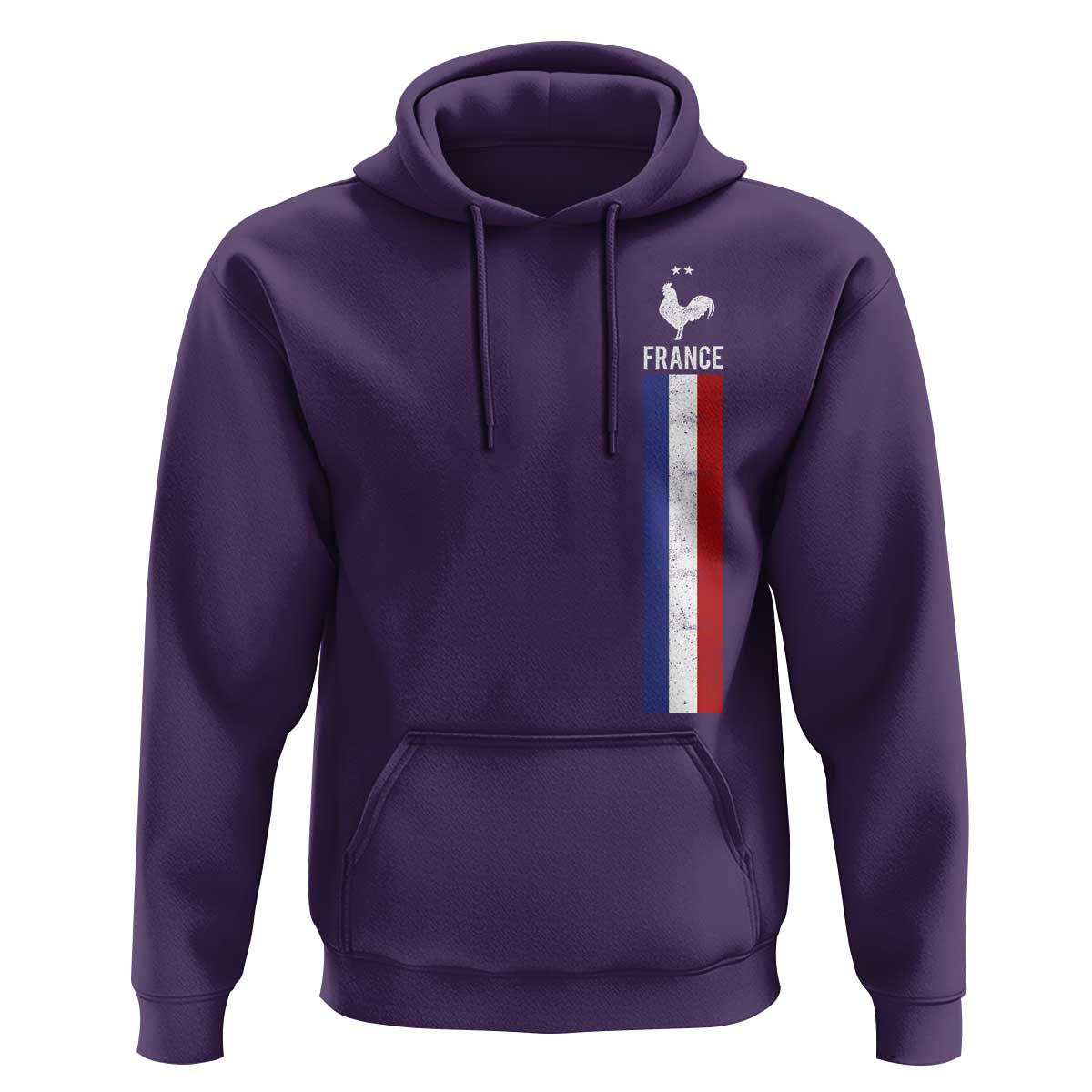 France Football Coq Soccer Throwback Jersey Style Hoodie Vintage French Flag