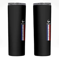 France Football Coq Soccer Throwback Jersey Style Skinny Tumbler Vintage French Flag