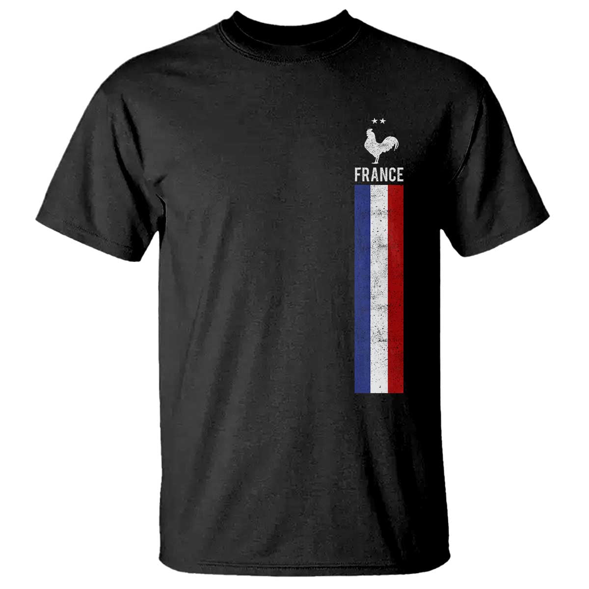 France Football Coq Soccer Throwback Jersey Style T Shirt Vintage French Flag