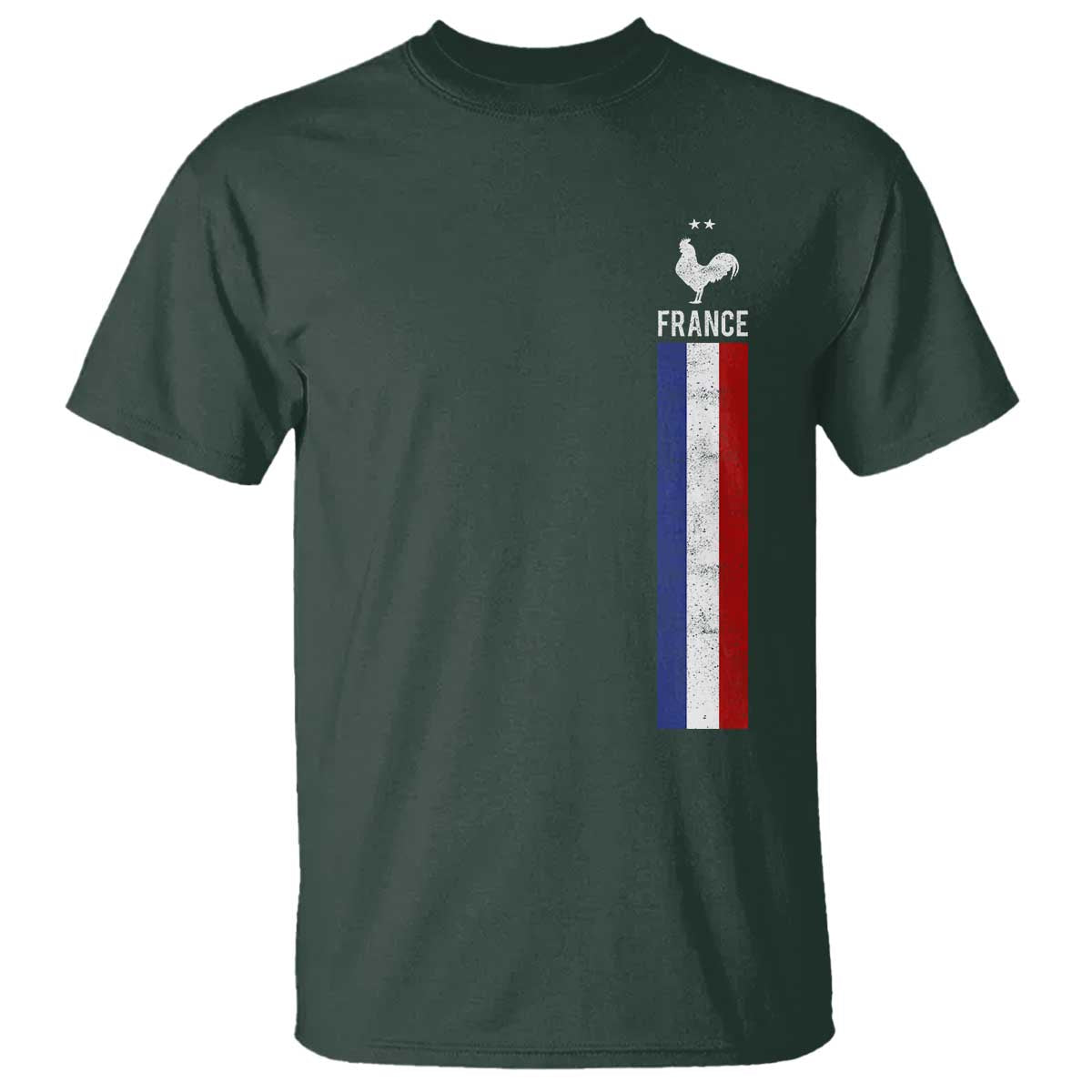 France Football Coq Soccer Throwback Jersey Style T Shirt Vintage French Flag