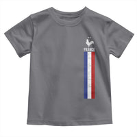 France Football Coq Soccer Throwback Jersey Style Toddler T Shirt Vintage French Flag