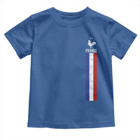 France Football Coq Soccer Throwback Jersey Style Toddler T Shirt Vintage French Flag