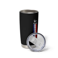 France Football Coq Soccer Throwback Jersey Style Tumbler Cup Vintage French Flag