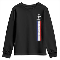 France Football Coq Soccer Throwback Jersey Style Youth Sweatshirt Vintage French Flag