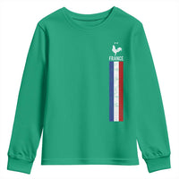 France Football Coq Soccer Throwback Jersey Style Youth Sweatshirt Vintage French Flag