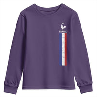 France Football Coq Soccer Throwback Jersey Style Youth Sweatshirt Vintage French Flag