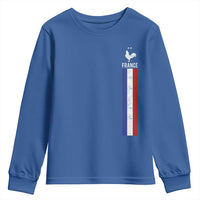 France Football Coq Soccer Throwback Jersey Style Youth Sweatshirt Vintage French Flag