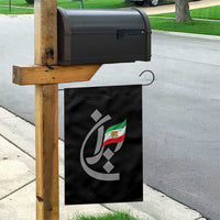 Iran Lion and Sun Flag Persian Calligraphy Garden Flag