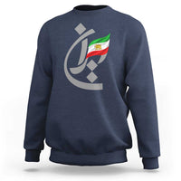 Iran Lion and Sun Flag Persian Calligraphy Sweatshirt