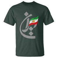 Iran Lion and Sun Flag Persian Calligraphy T Shirt