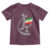 Iran Lion and Sun Flag Persian Calligraphy Toddler T Shirt