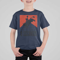 Funny Bull Rider T Shirt For Kid I'll Be Back In 8 Seconds Bull Riding Rodeo