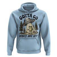 Funny Frog Alien Abduction Hoodie Gotta Go Vibes Are Off UFO Forest