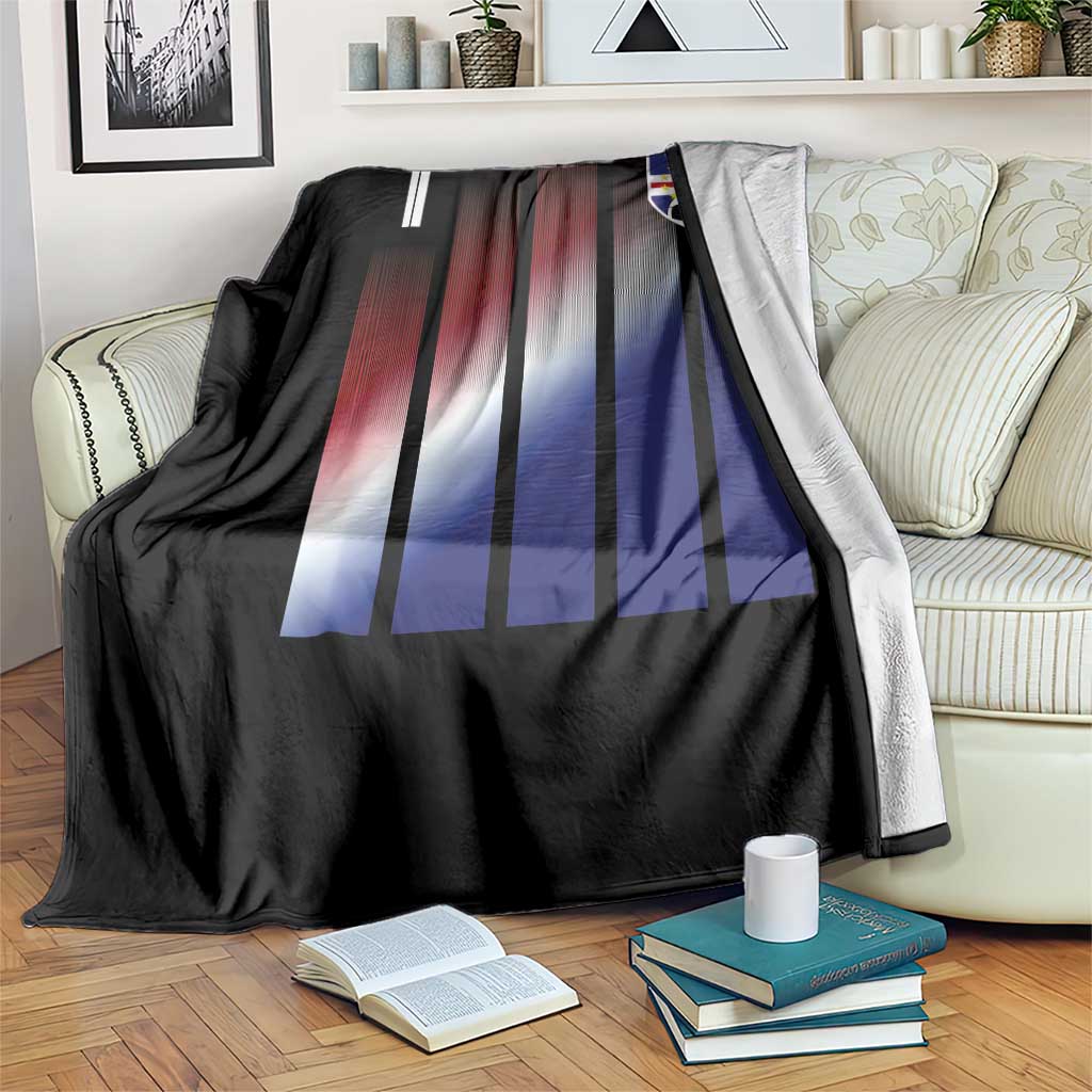 Cape Verde Flag Retro Sports Cabo Verdean Roots Throw Blanket