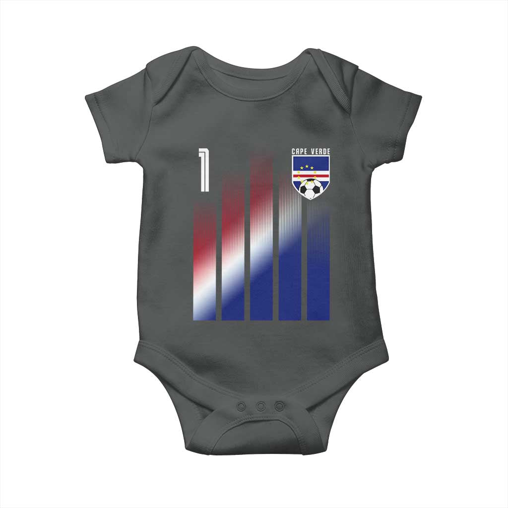 Cape Verde Flag Retro Sports Cabo Verdean Roots Baby Onesie