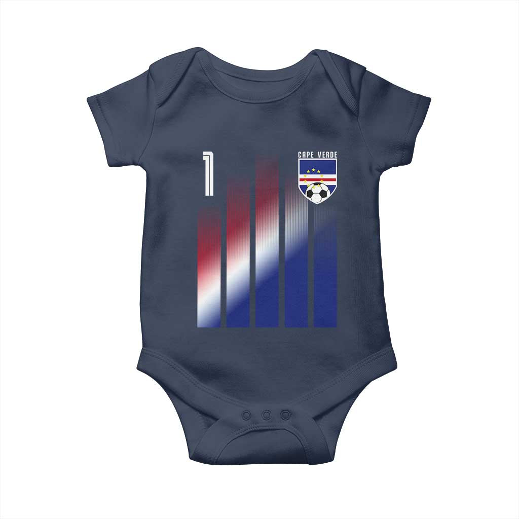 Cape Verde Flag Retro Sports Cabo Verdean Roots Baby Onesie