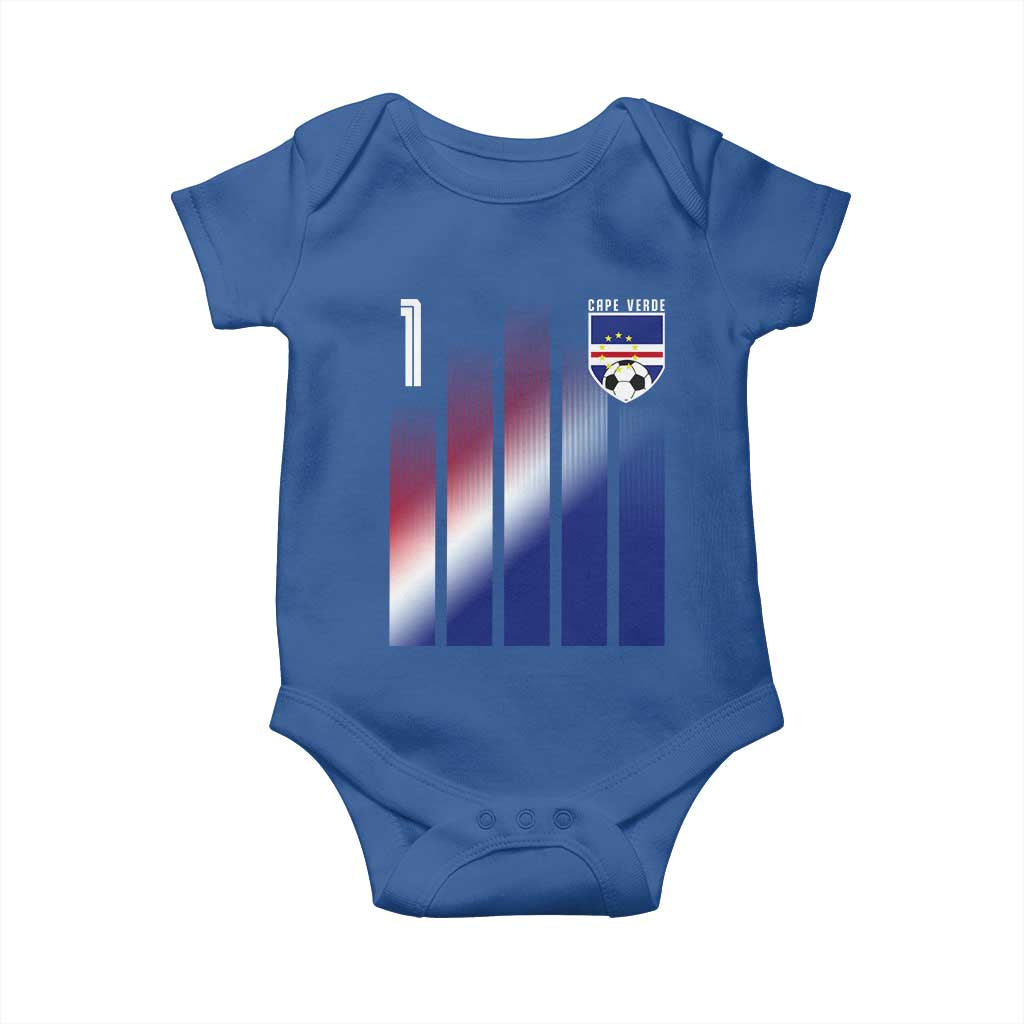 Cape Verde Flag Retro Sports Cabo Verdean Roots Baby Onesie