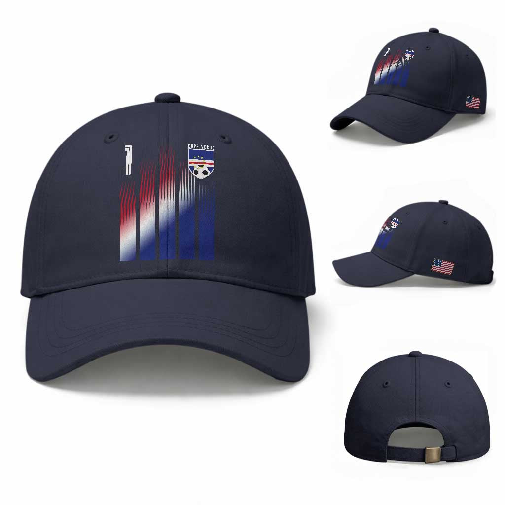 Cape Verde Flag Retro Sports Cabo Verdean Roots Baseball Cap
