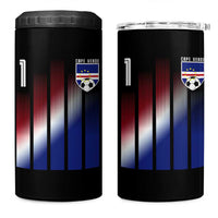 Cape Verde Flag Retro Sports Cabo Verdean Roots 4 in 1 Can Cooler Tumbler