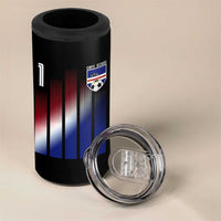 Cape Verde Flag Retro Sports Cabo Verdean Roots 4 in 1 Can Cooler Tumbler