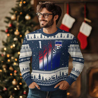 Cape Verde Flag Retro Sports Cabo Verdean Roots Ugly Christmas Sweater