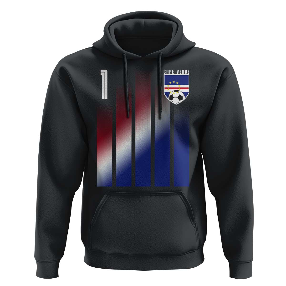 Cape Verde Flag Retro Sports Cabo Verdean Roots Hoodie