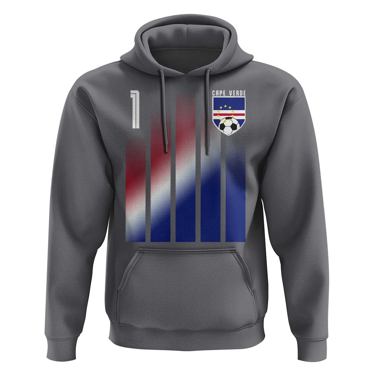 Cape Verde Flag Retro Sports Cabo Verdean Roots Hoodie