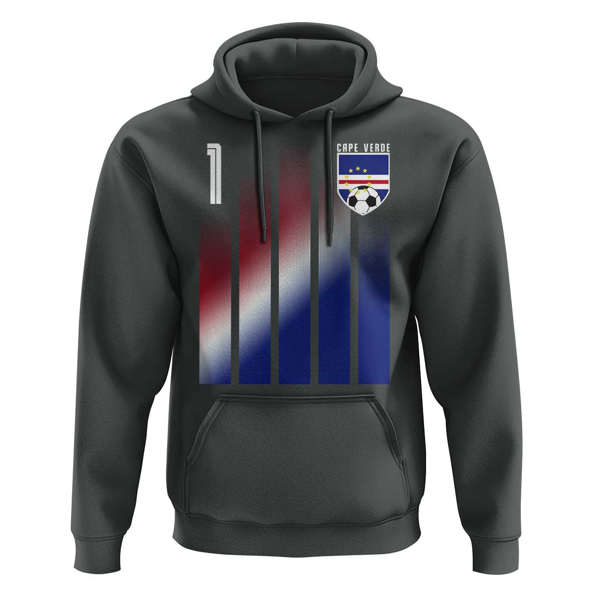 Cape Verde Flag Retro Sports Cabo Verdean Roots Hoodie