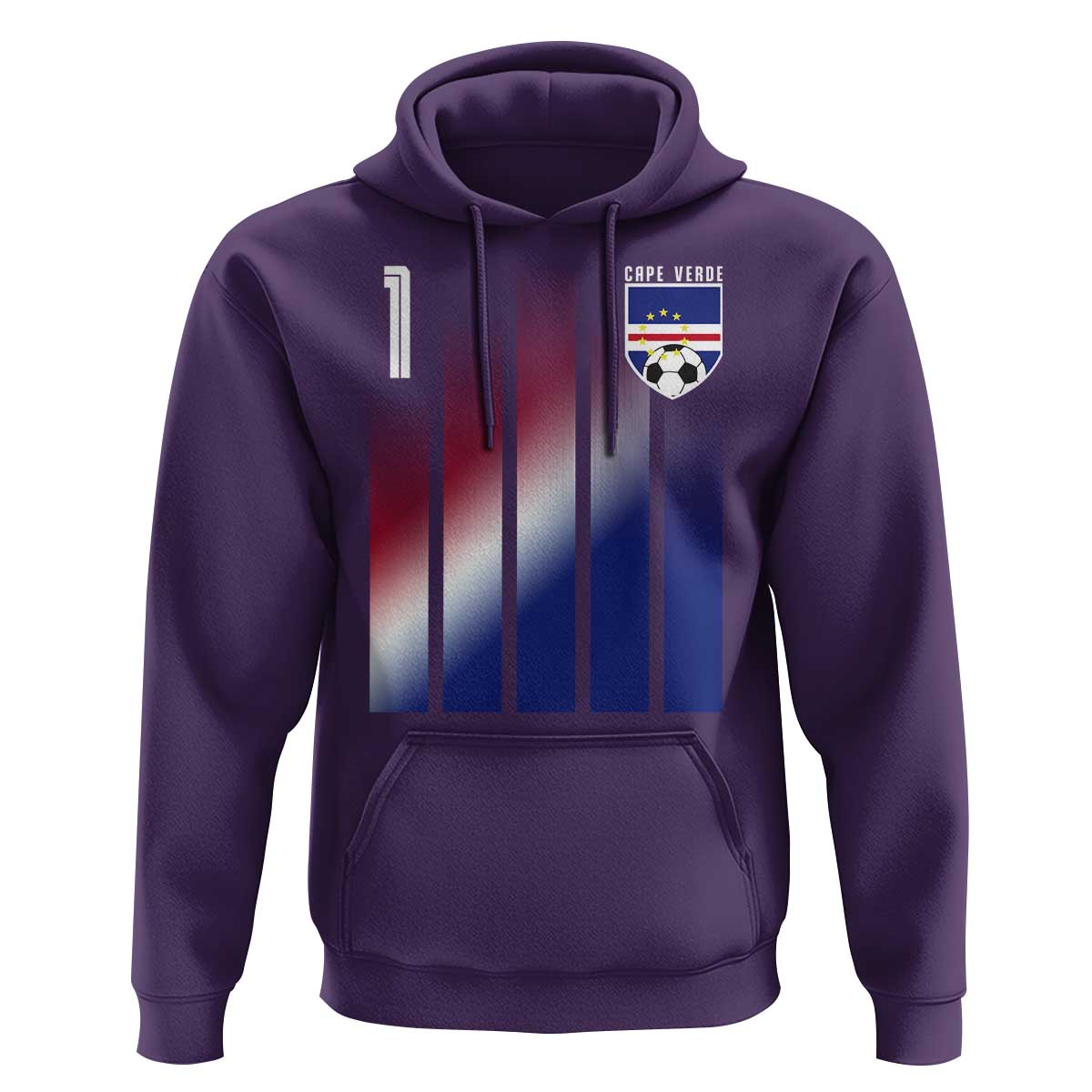Cape Verde Flag Retro Sports Cabo Verdean Roots Hoodie