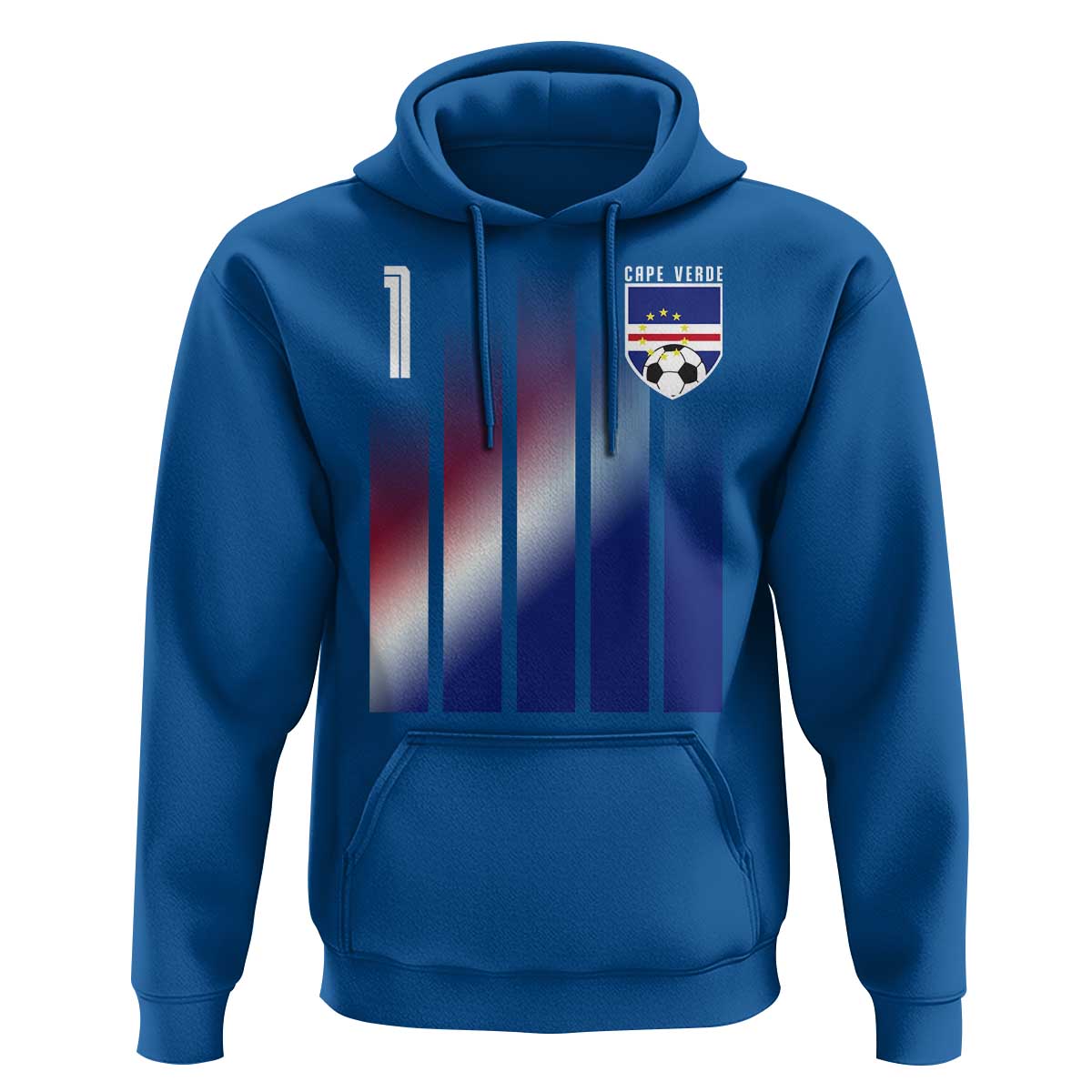 Cape Verde Flag Retro Sports Cabo Verdean Roots Hoodie