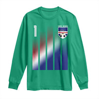 Cape Verde Flag Retro Sports Cabo Verdean Roots Long Sleeve Shirt