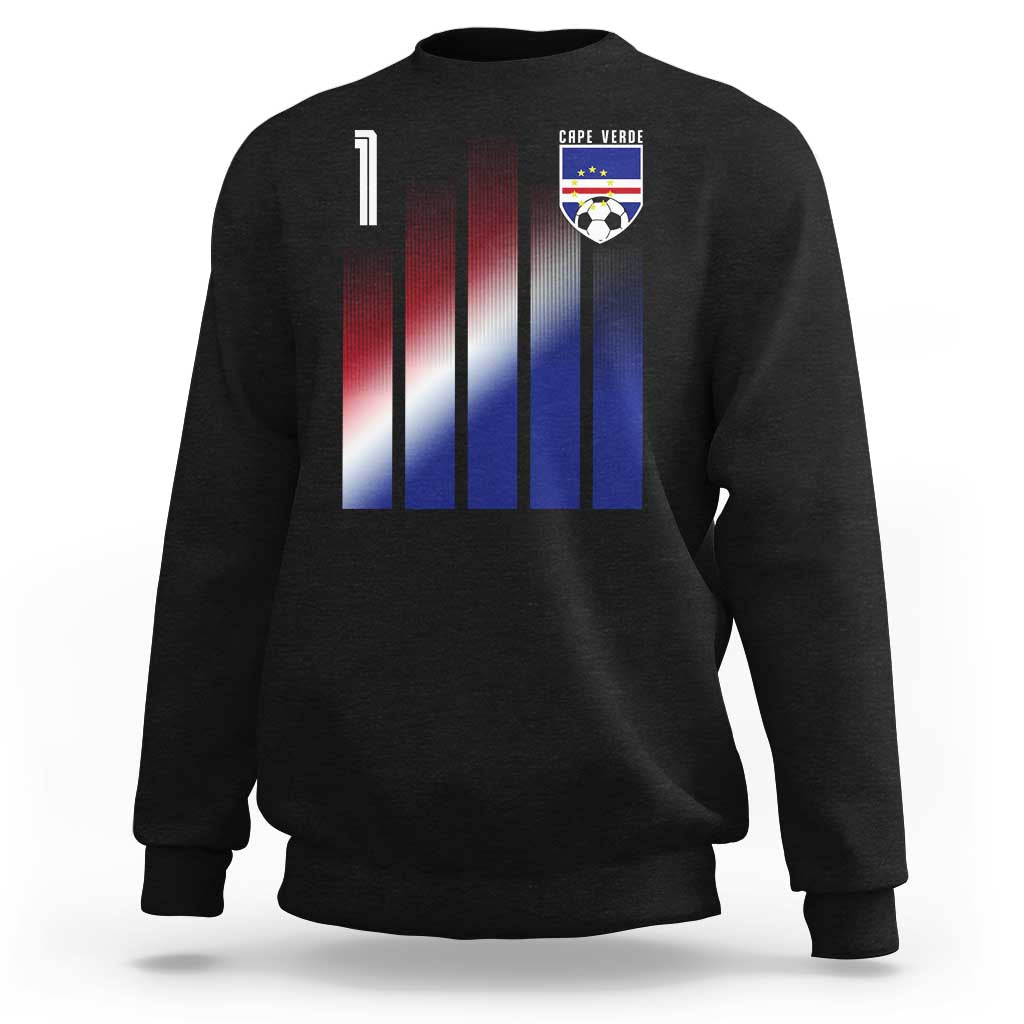 Cape Verde Flag Retro Sports Cabo Verdean Roots Sweatshirt