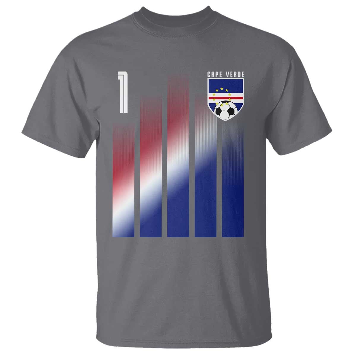 Cape Verde Flag Retro Sports Cabo Verdean Roots T Shirt