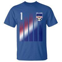Cape Verde Flag Retro Sports Cabo Verdean Roots T Shirt