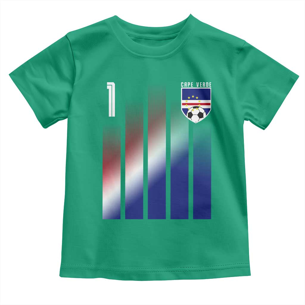 Cape Verde Flag Retro Sports Cabo Verdean Roots Toddler T Shirt