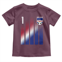 Cape Verde Flag Retro Sports Cabo Verdean Roots Toddler T Shirt