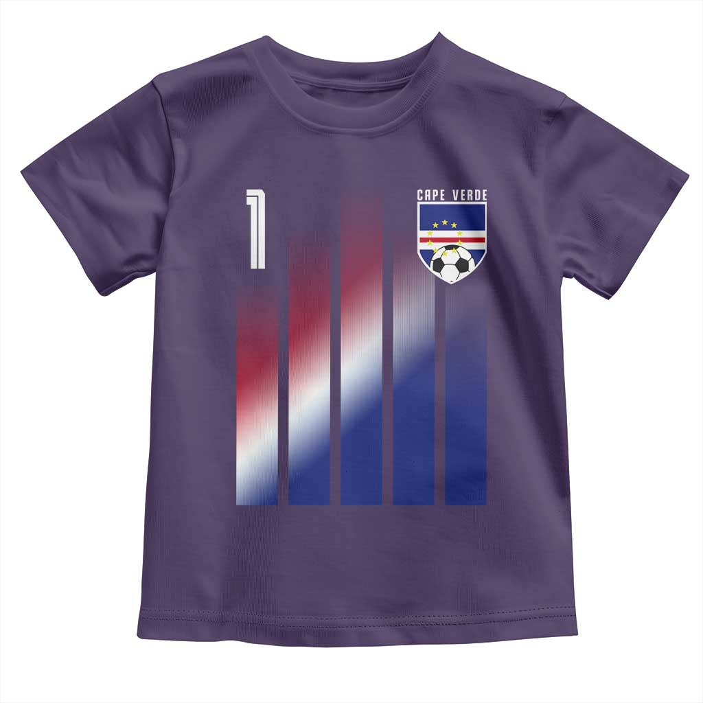 Cape Verde Flag Retro Sports Cabo Verdean Roots Toddler T Shirt