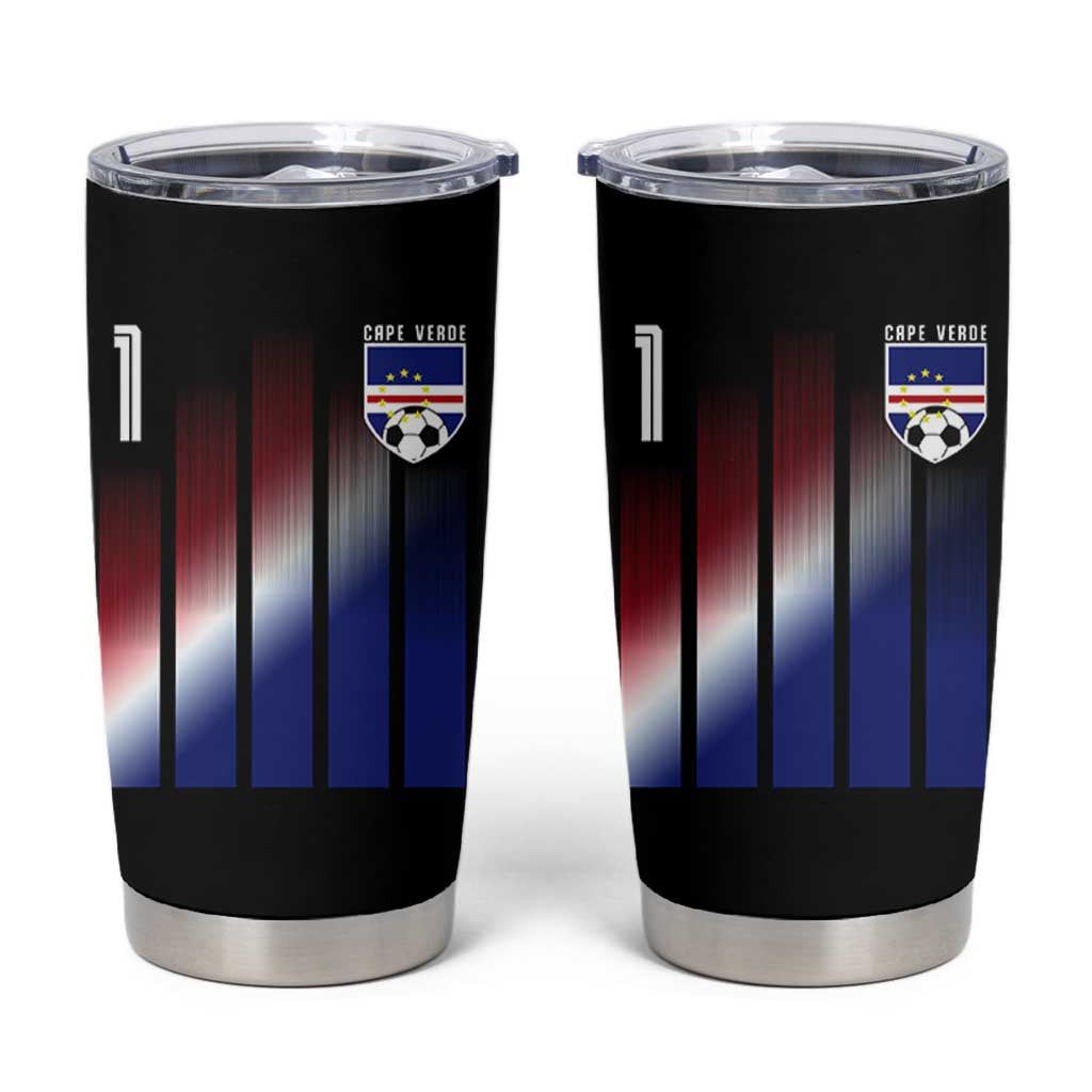 Cape Verde Flag Retro Sports Cabo Verdean Roots Tumbler Cup
