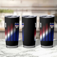 Cape Verde Flag Retro Sports Cabo Verdean Roots Tumbler Cup