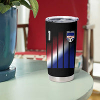 Cape Verde Flag Retro Sports Cabo Verdean Roots Tumbler Cup