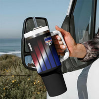 Cape Verde Flag Retro Sports Cabo Verdean Roots Tumbler With Handle