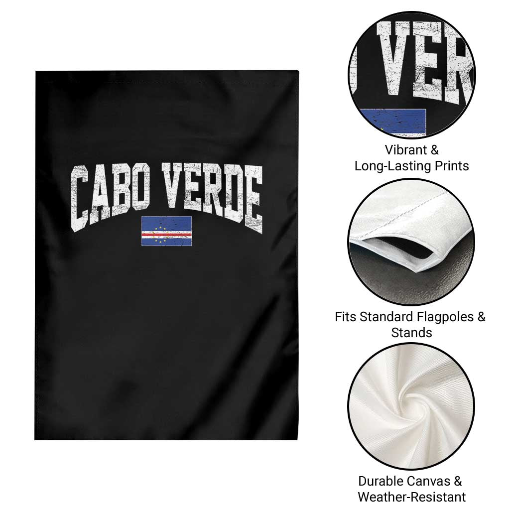 Cabo Verde Sports Throwback Garden Flag Cape Verdean Pride Lovers