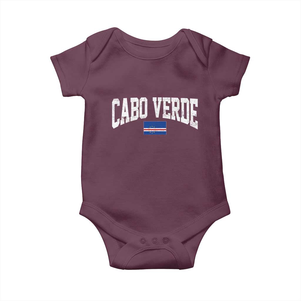 Cabo Verde Sports Throwback Baby Onesie Cape Verdean Pride Lovers